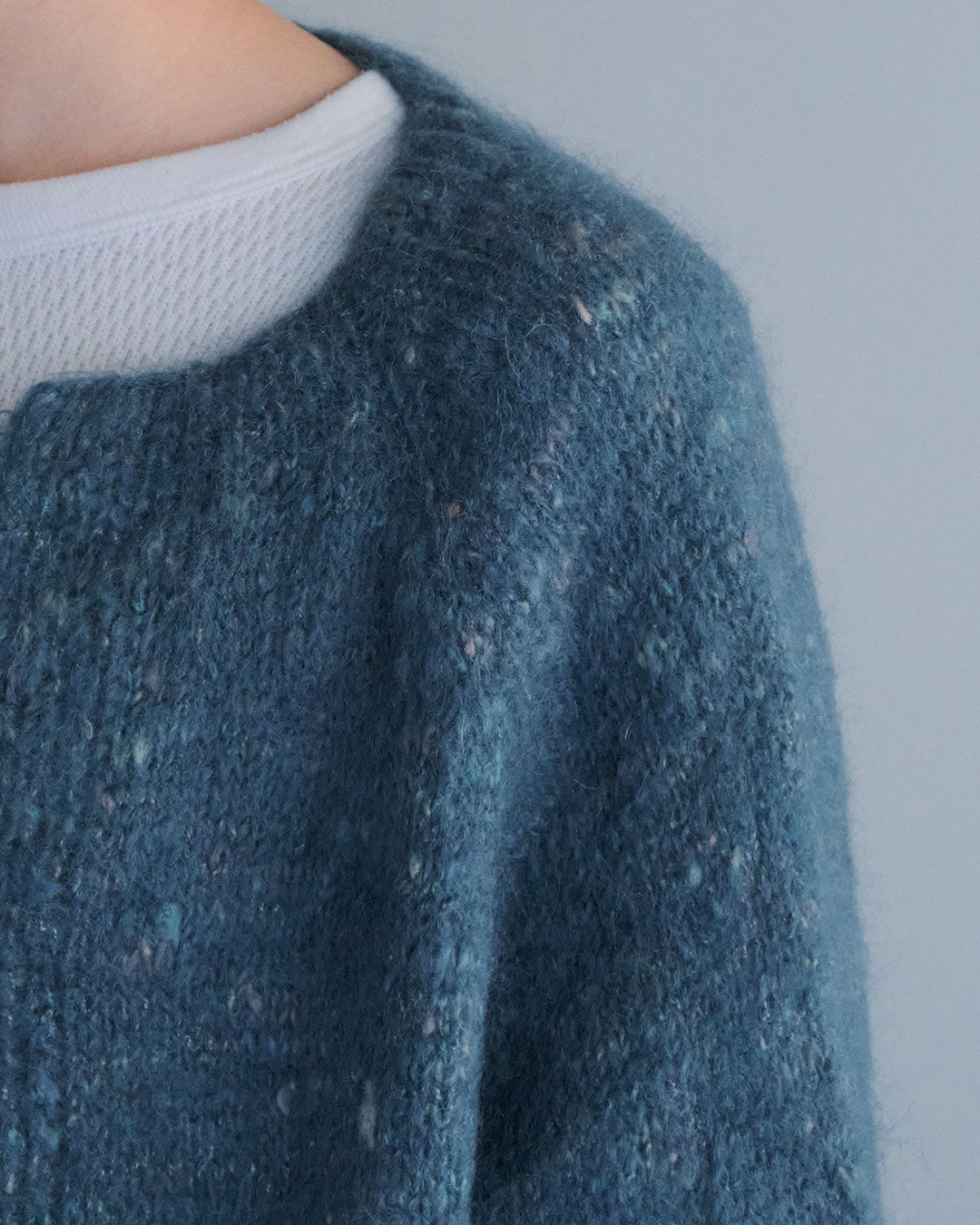 Blue green Knit Cardigan