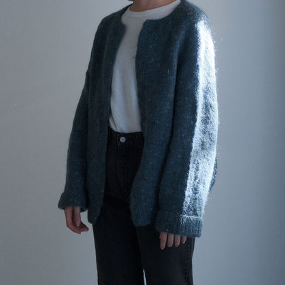 Blue green Knit Cardigan