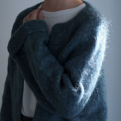 Blue green Knit Cardigan