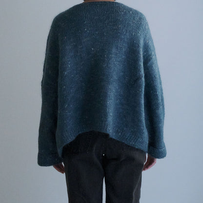 Blue green Knit Cardigan