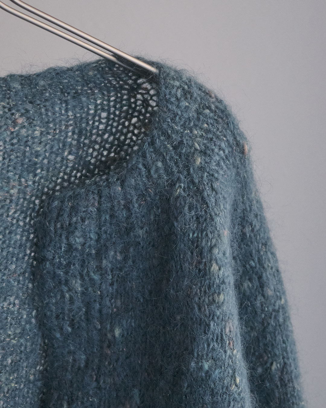 Blue green Knit Cardigan