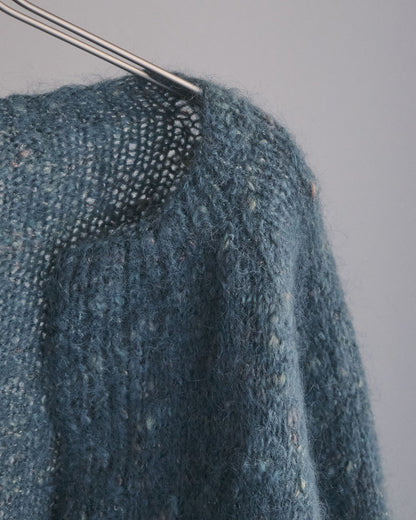 Blue green Knit Cardigan